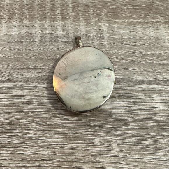 Vintage Sarah Coventry‎ Oval Locket Gold Tone Pendant 80s Chunky Statement Piece - Picture 8 of 8